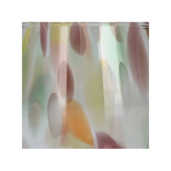 Candle Holder Glass Multi 12X12X13Cm