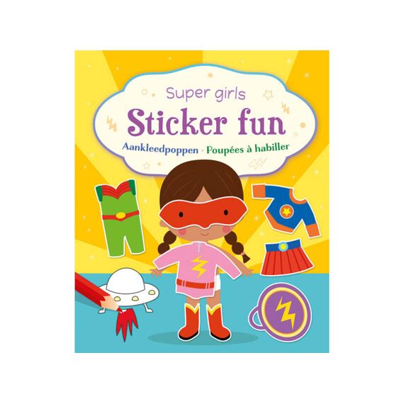 Super Girls Sticker Fun Aankleedpoppen