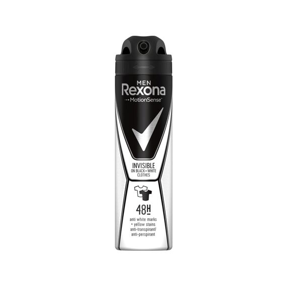 Rexona Men Deodorant Spray Invisible Black And White 150Ml