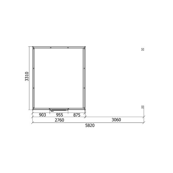 Tuinhuis Modern 330 X 270 + Luifel 300 Incl Thuislevering