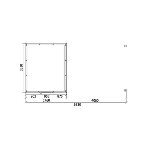 Tuinhuis Modern 330 X 270 + Luifel 400 Incl Thuislevering