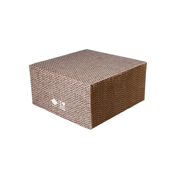 D&D Freya Cardboard Scratcher Block S - 30X30X15Cm Beige