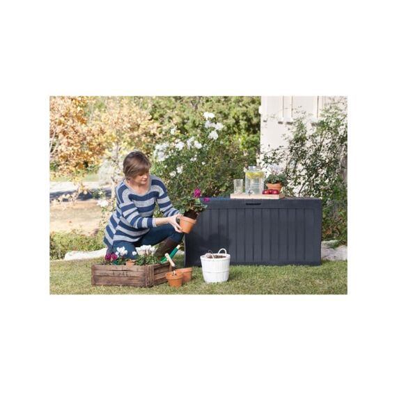 Keter Marvel Plus Opbergbox 270L 117X45X57.5Cm Donkergrijs