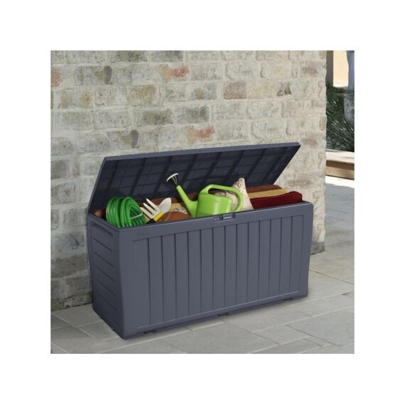 Keter Marvel Plus Opbergbox 270L 117X45X57.5Cm Donkergrijs