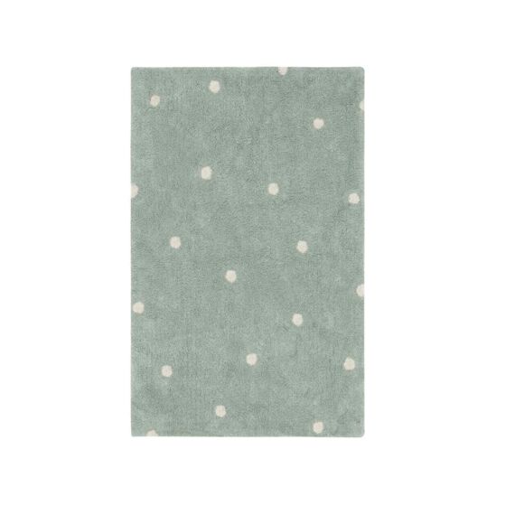 Lorena Canals Tapijt Wasbaar Mini Dot Blue Sage