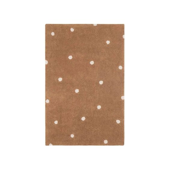 Lorena Canals Tapijt Wasbaar Mini Dot Chestnut