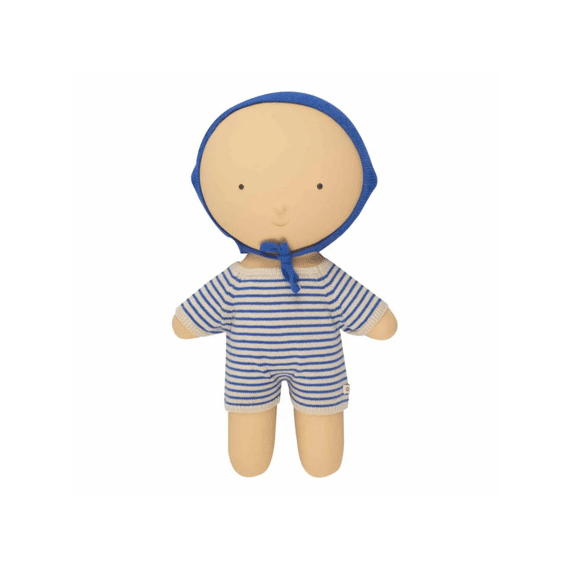 We Are Gommu Muts Met Koordjes Organic Cotton Blauw