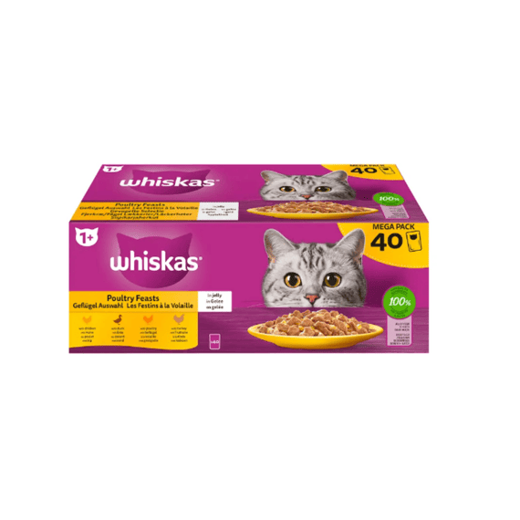 Whiskas Kattenvoer 40X85G Kip