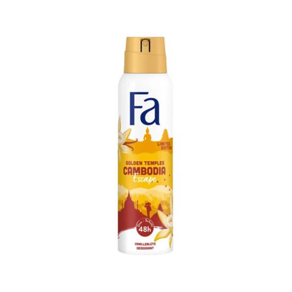 Fa Deodorant Spray Golden Temples Cambodia Vanille 150Ml