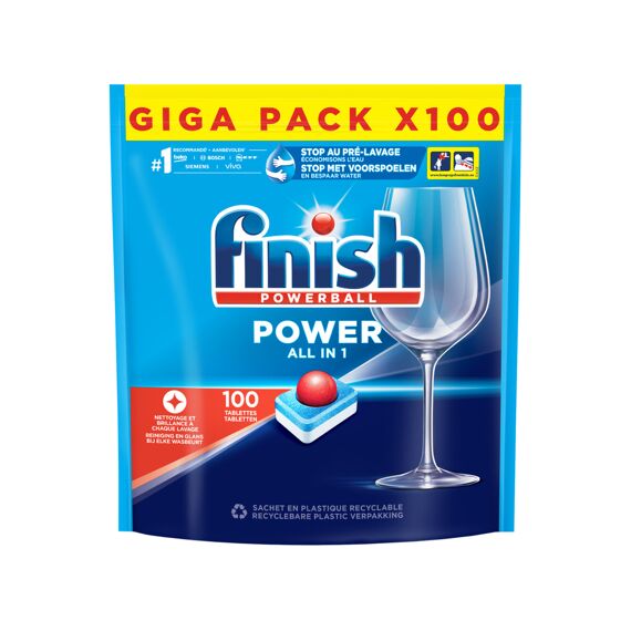 Finish Vaatwas Tabs Power Regular 100St