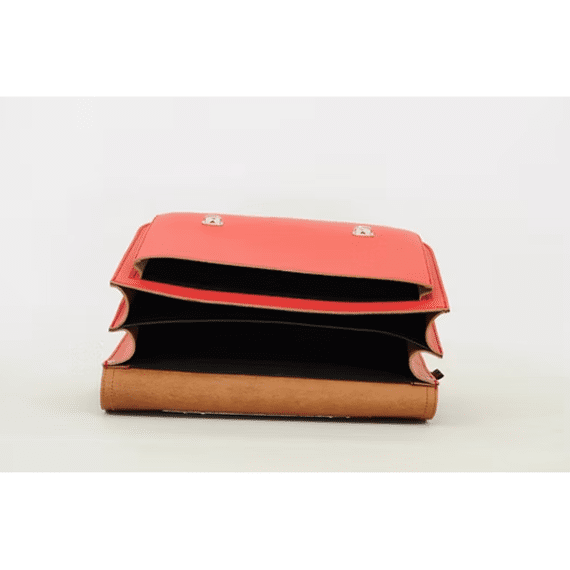 Own Stuff Boekentas Klassiek Zilveren Vlinder Zacht Rood