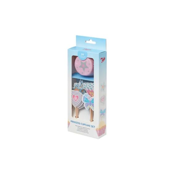 Cakevormen + Toppers Princess 24 Stuks