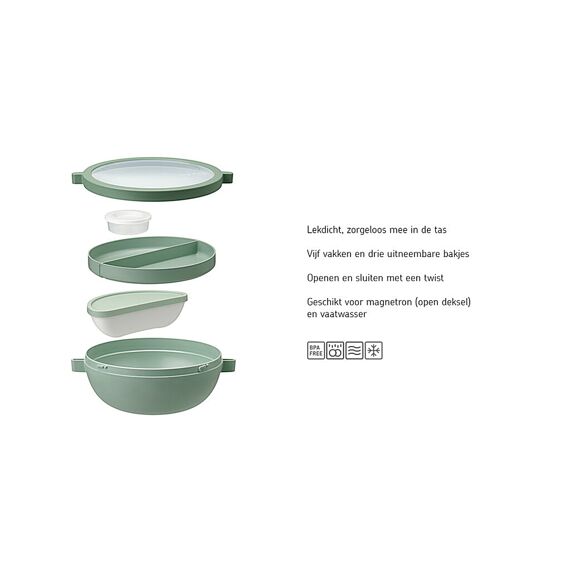 Mepal Vita Bento Lunchbowl Nordic Sage