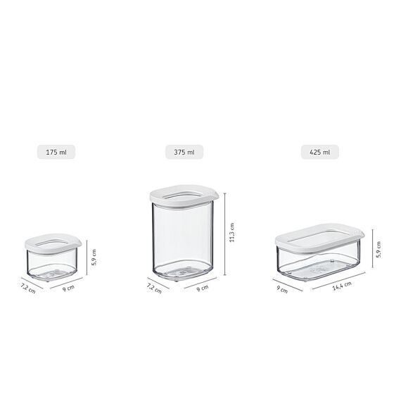 Mepal Modula Bewaardoos Mini Zwart 175Ml