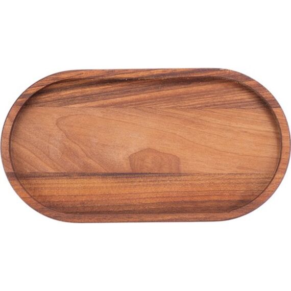 Pure Walnut Wood Serveertray Ovaal S 22.5X12Cm