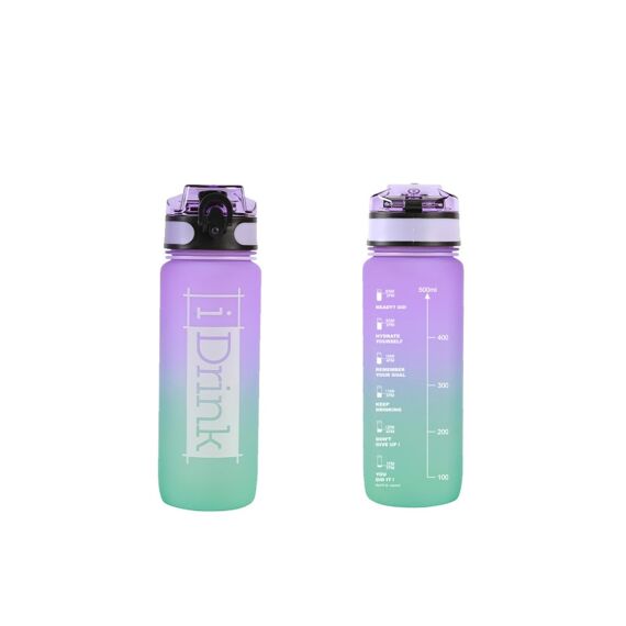 I Total Tritan Fles Paars En Aquamarine 750Ml