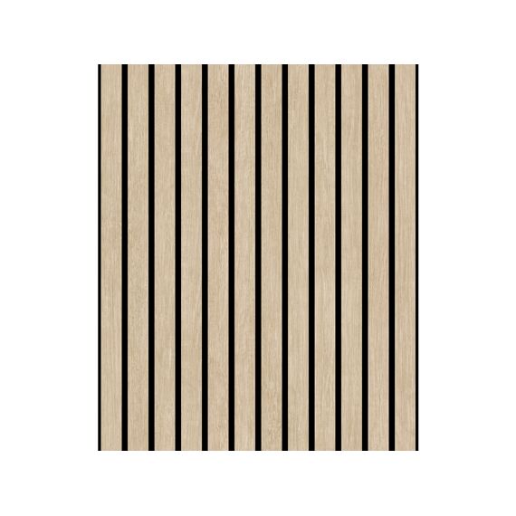 Behangpapier Artifice/Brut- Planken Beige/Zwart