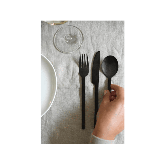 Leeff Bestek Charlot Rvs Zwart 26.5X17X6.5Cm Set/16