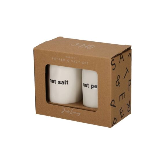 Jens Living Tekst Zout & Peper Set