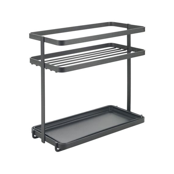 Tokyo Line Etagere 2 Verdiepen Tt Lava Touch-Therm Zwart 23X11X22Cm