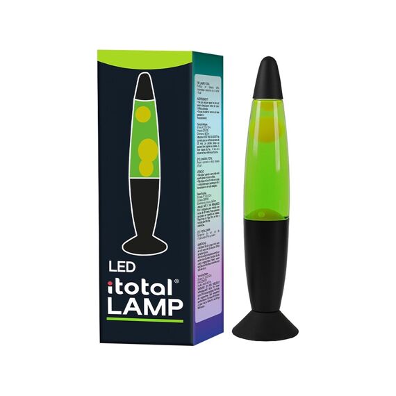 I Total Lava Lamp Led Zwarte Basis Met Groen Licht