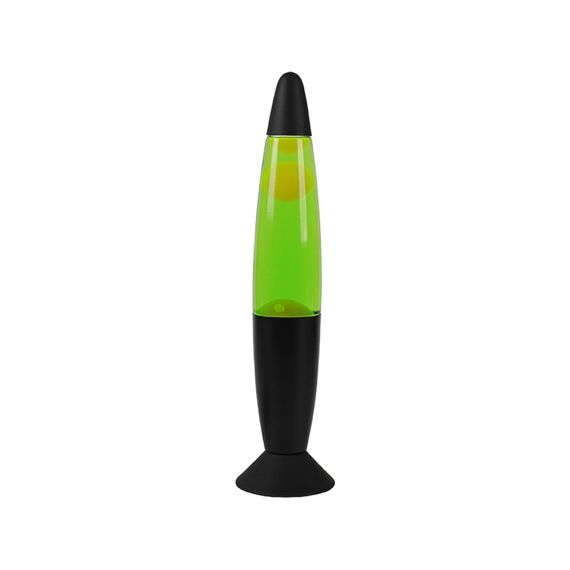 I Total Lava Lamp Led Zwarte Basis Met Groen Licht