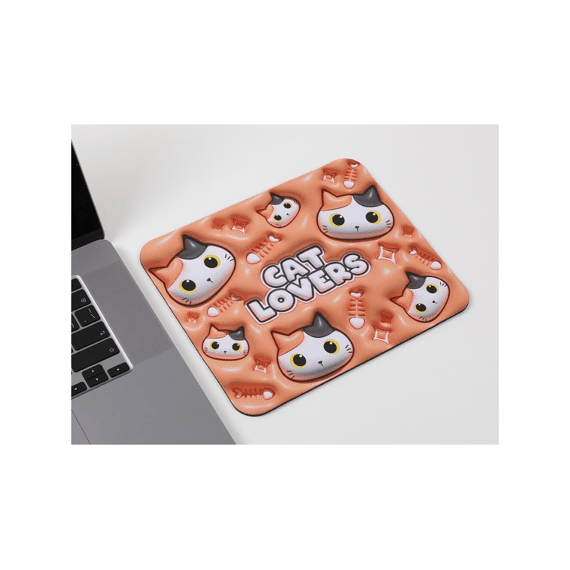 I Total 3D Muispad Oranje Kat