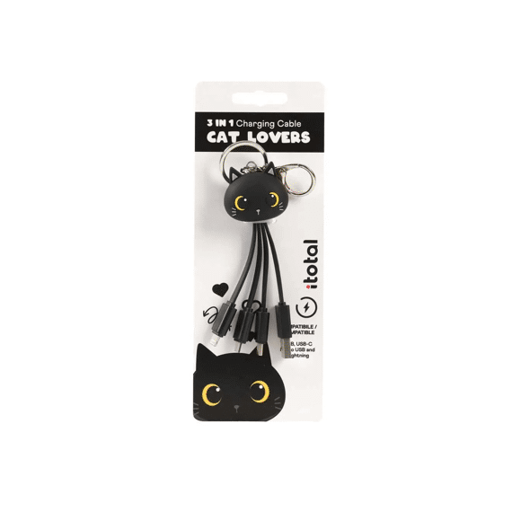 I Total 3-In-1 Kabel Zwarte Kat