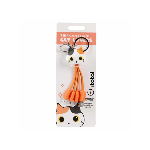 I Total 3-In-1 Kabel Oranje Kat
