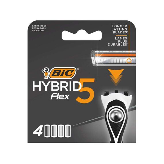 Bic Scheermesjes Hybrid 5 Flex 4St