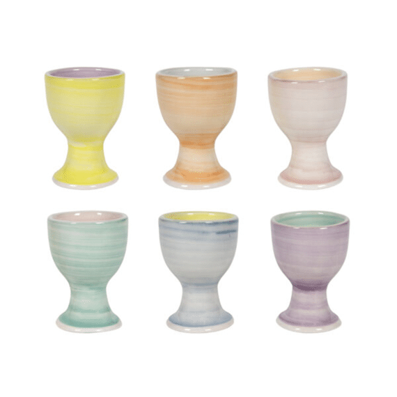 Eierdopje D5X7Cm 2-Tone Pastel Assortiment Prijs Per Stuk