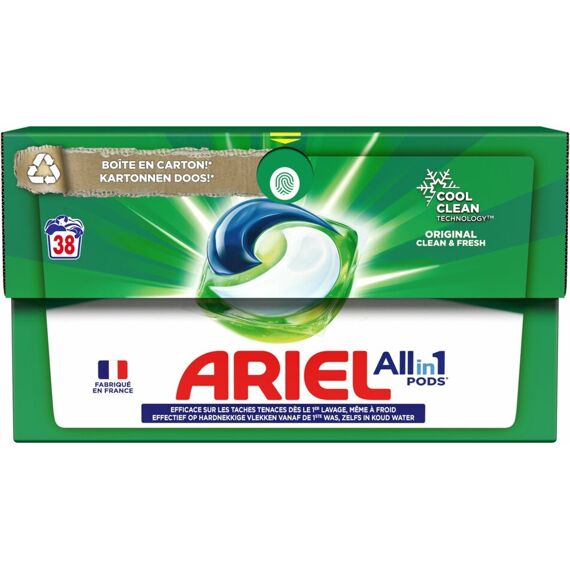 Ariel Wasmiddel Tabs Original Clean & Fresh 38Sc 801.8Gr