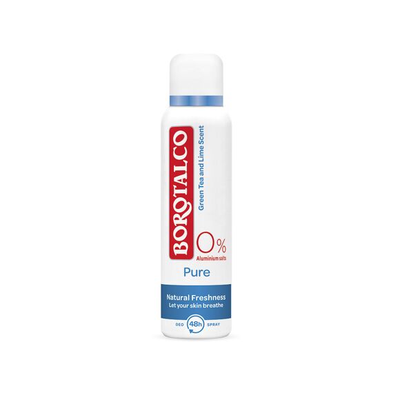 Borotalco Deodorant Spray Pure 0% Natural Freshness 150Ml