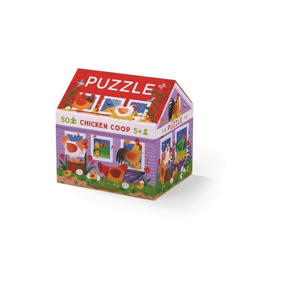 Crocodile Creek House Puzzel 50 Stuks - Kippenhok