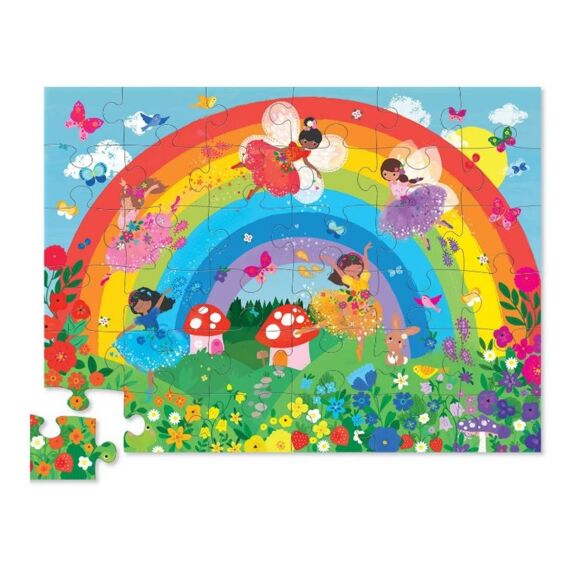 Crocodile Creek Shaped Box Puzzel 36 Stuks - Over De Regenboog