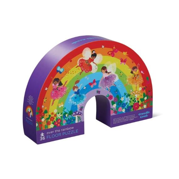 Crocodile Creek Shaped Box Puzzel 36 Stuks - Over De Regenboog