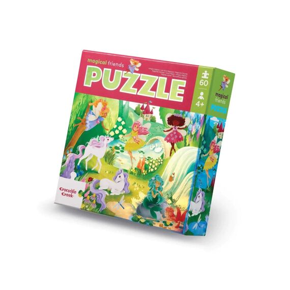 Crocodile Creek Holographic Folie Puzzel 60 Stuks - Magische Vrienden