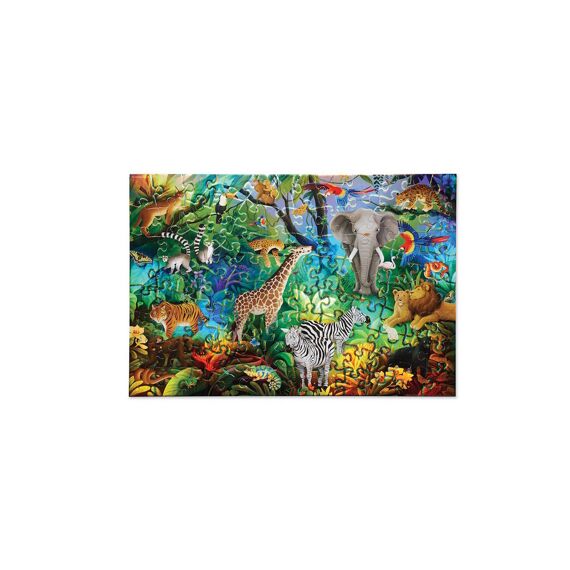 Crocodile Creek Holographic Folie Puzzel 100 Stuks - Jungle Paradijs