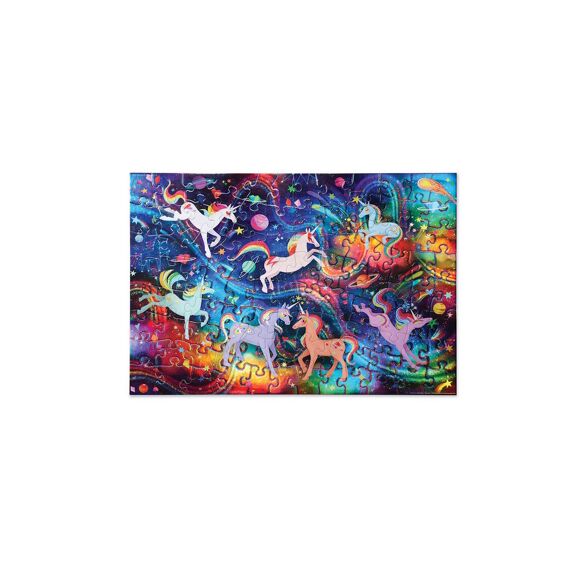 Crocodile Creek Holographic Folie Puzzel 100 Stuks - Eenhoorn Galaxy