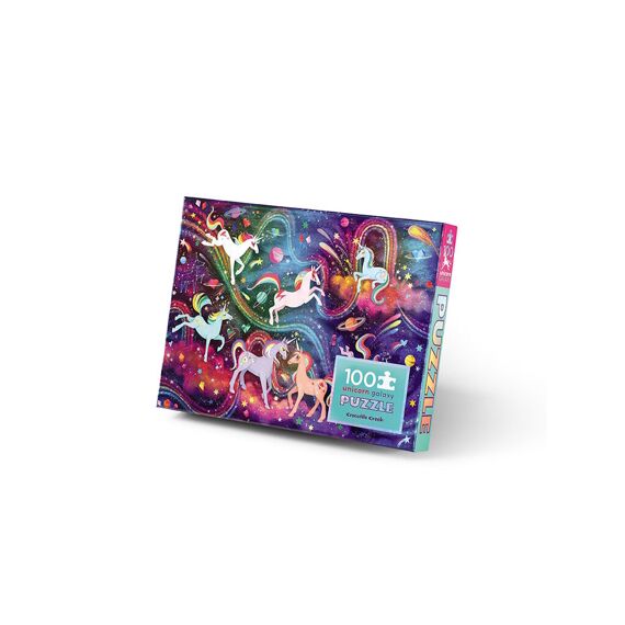 Crocodile Creek Holographic Folie Puzzel 100 Stuks - Eenhoorn Galaxy