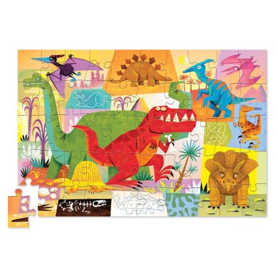 Crocodile Creek Puzzel In Blik 50 Stuks Dino Koninkrijk