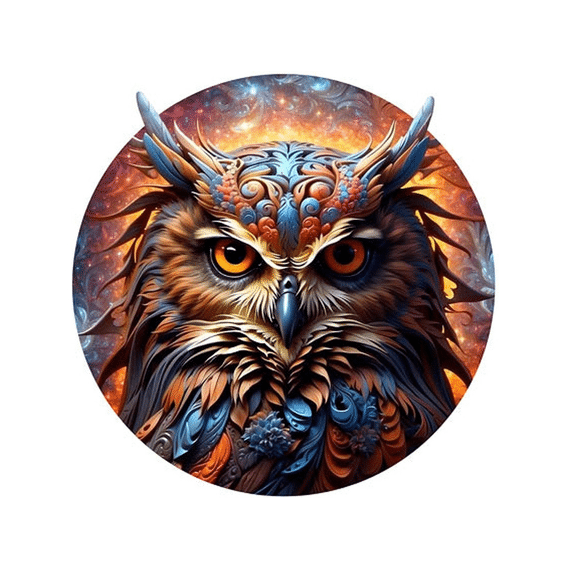 E2d Rainbow Houten Puzzel In Mdf Box Uil Ii