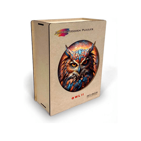 E2d Rainbow Houten Puzzel In Mdf Box Uil Ii