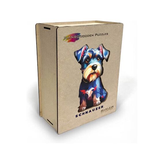 E2D Rainbow Houten Puzzel In Mdf Box Hond