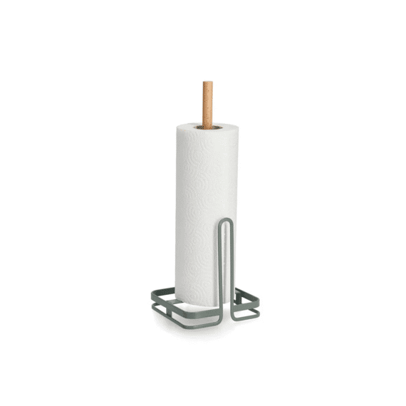 Keukenrolhouder Metaal/Beuk Sage 13X13X35Cm