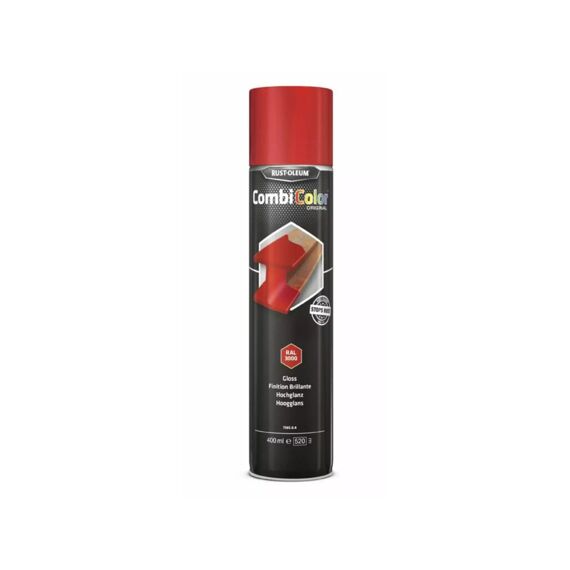 Rust-Oleum Metaalverf Hoogglans Vuurrood (Helder Rood) Ral 3000 400 Ml