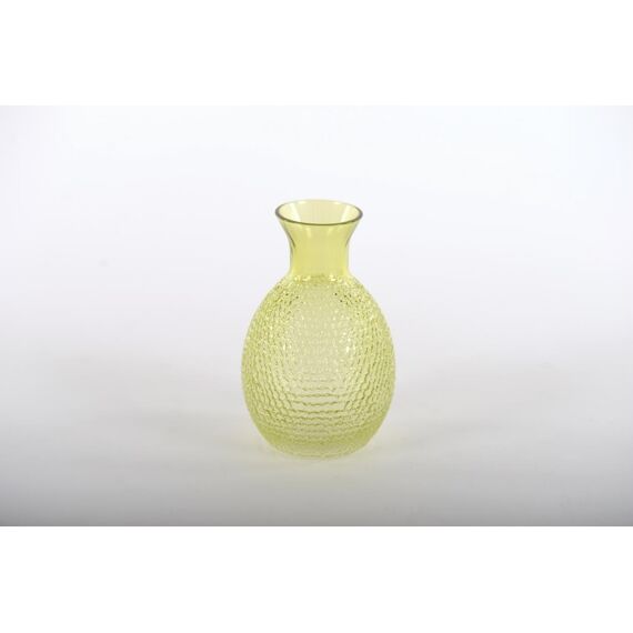 Cou Lisse - Glazen Flesvormig Vaasje - Lime - 8Xh12.5Cm