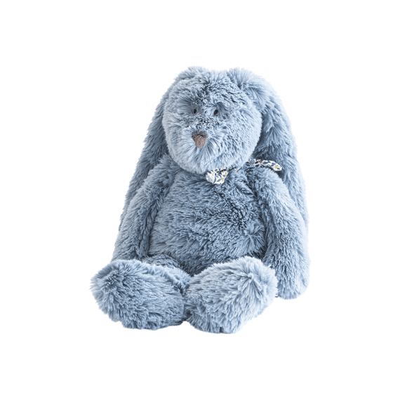 Dimpel Flo Konijn Knuffel Liberty Blauw 18Cm