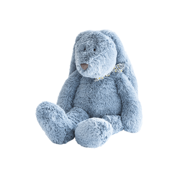 Dimpel Flo Konijn Knuffel Liberty Blauw 32Cm