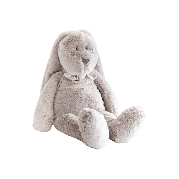 Dimpel Flor Konijn Knuffel Grijsbeige 32Cm